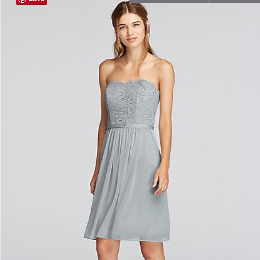 Formal David’s Bridal Short Dress size 6